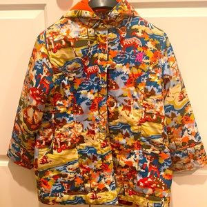 Oilily Bambi Jacket Size 128 (7/8 US) interior Sherpa Fleece
